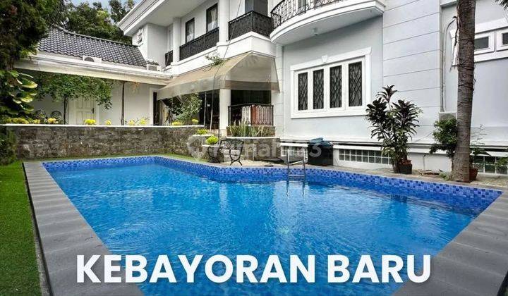 Rumah Dijual Kebayoran Baru Rumah Mewah Siap Huni Halaman Luas, Row Jalan Lebar 1