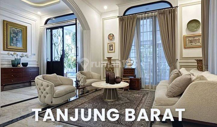 Dijual Rumah Tanjung Barat Dalam Komplek, Modern Classic Semi Furnished 2 Lantai Shm 1