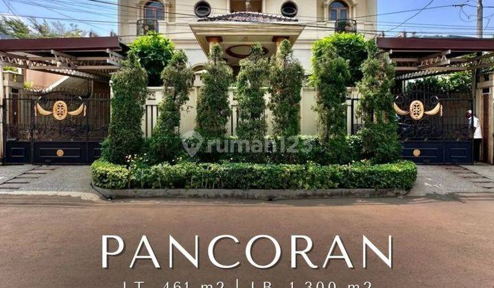 Rumah Dijual Turun Harga ! For Sale Pancoran Dalam Komplek Luxurious European Classic House Semi Furnished  1