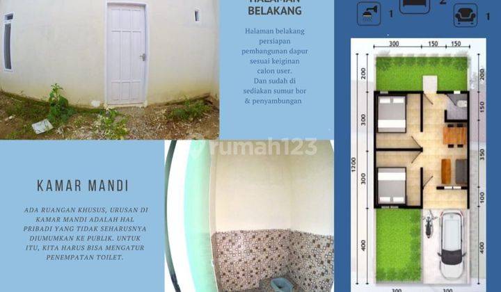 RUMAH MURAH HARGA 156JUTA 2KAMAR TIDUR LOKASI STRATEGIS DAN BERKEMBANG. 3