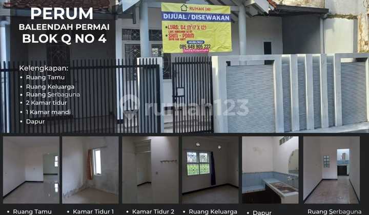 Rumah Minimalis Baleendah Bandung Dalam Komplek Sangat Strategis