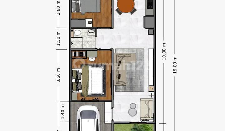FULLY FURNISHED HOUSING BEHIND THE HOUSE 2