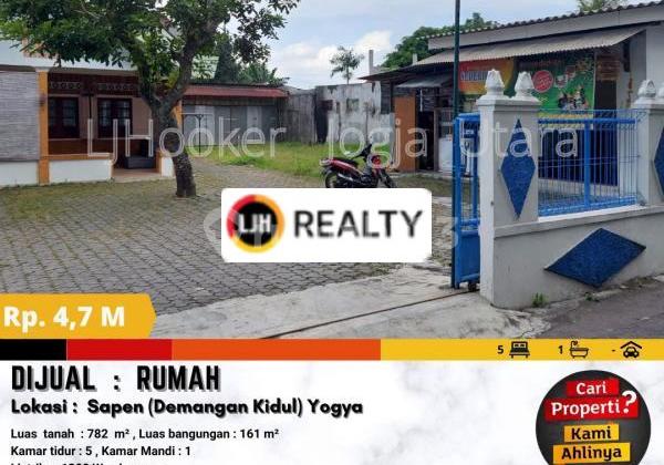 Dijual rumah dengan halaman luas di Sapen (Demangan Kidul) Yogya Dijual rumah dengan halaman luas di Sapen (Demangan Kidul) Yogya