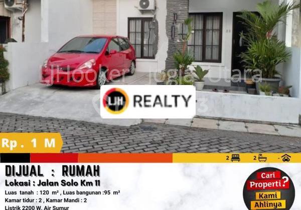 Rumah 1 Lantai Dalam Perumahan di Jalan Solo Yogyakarta