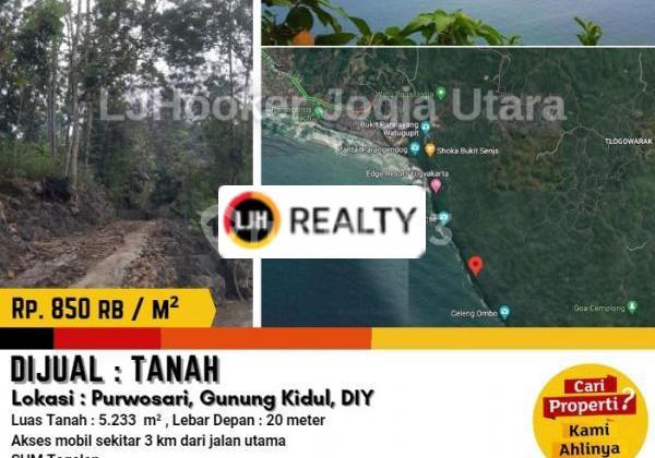 Tanah Tepat Sebelah Pinggir Pantai(BU) Dengan Pemandangan Indah, Purwosari Gunung Kidul Tanah Tepat Sebelah Pinggir Pantai(BU) Dengan Pemandangan Indah, Purwosari Gunung Kidul