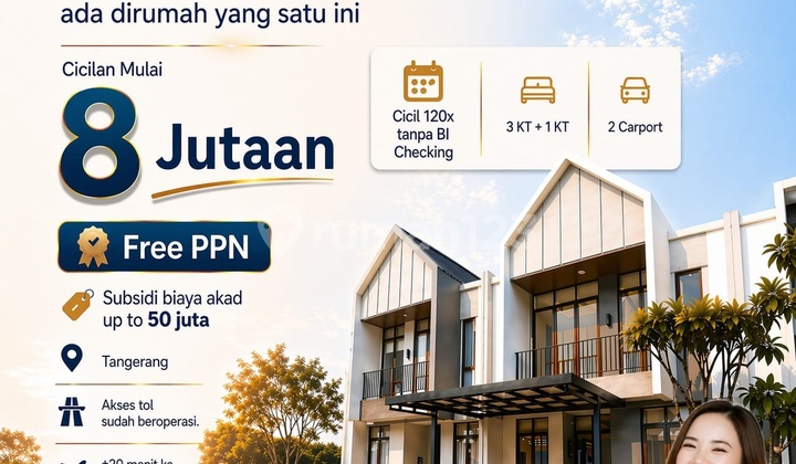 Rumah Siap Huni Cicilan 120X Tanpa DP Tanpa Bi Checking. Free Ppndtp Rumah Siap Huni Cicilan 120X Tanpa DP Tanpa Bi Checking. Free Ppndtp