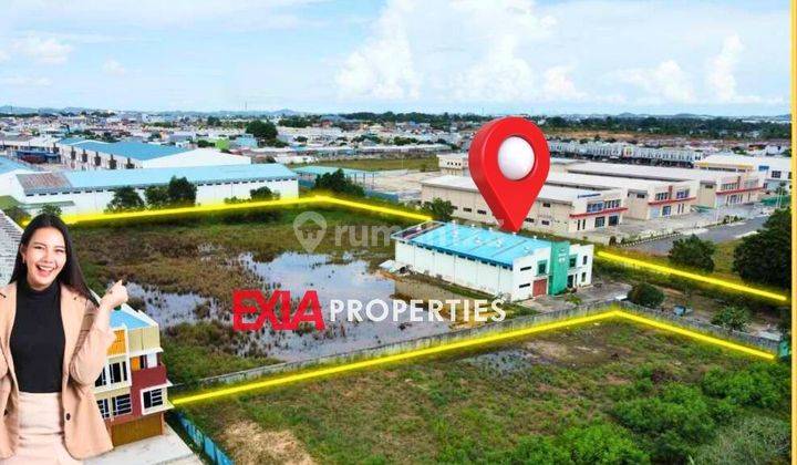 Tanah industri 1.3 Hectare Bonus Gudang 1322 m² Sagulung  2