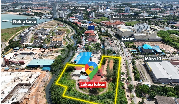 Tanah 1.2 Hektar untuk Jasa di Batam Centre Core Lokasi Terbaik