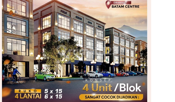 Premium 4-Story Shop House in Batam Center City Square, Kaliban Square 2