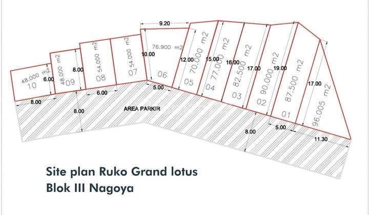 Launching ruko Baru 3 Lantai Grand Lotus blok 3 Nagoya  2