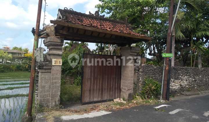 Tanah Premium Di Kerobokan Dengan View Sawah Dan Villa Area