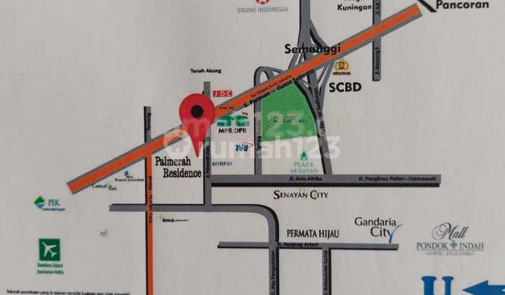 Disewakan Rumah 4 Lantai di Palmerah Residence Slipi Jakarta Barat 2