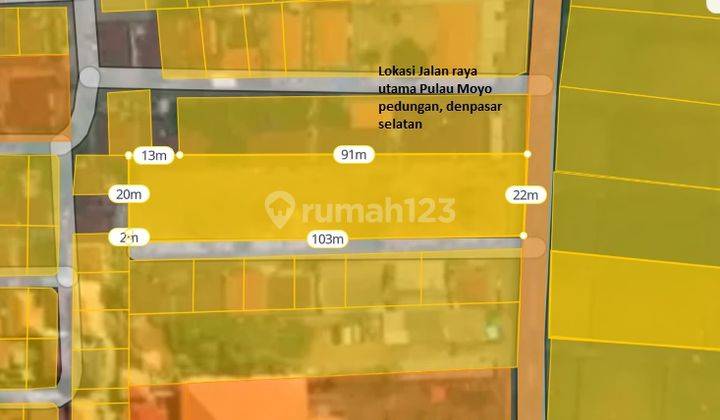 Tanah Buc Sisi Jalan Raya Utama Pedungan Denpasar Selatan Bali 3