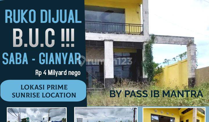 Ruko 2 Lantai Bagus Sangat Bu Bawah Pasar Dijual Cepat di Gianyar 1