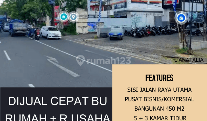 Rumah Murah 2 Lantai Bonus Ruko di Sisi Jalan Denpasar Utara 1