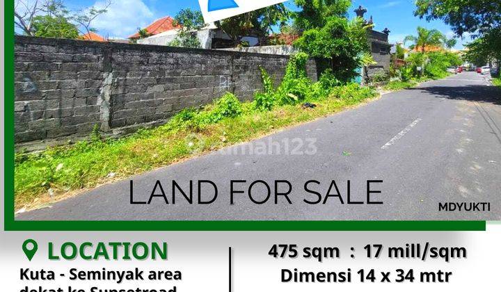 Cheap Land Jalan Pura Mertasari Seminyak Bali 1