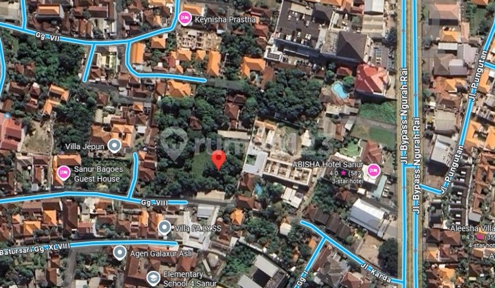 Rare land in Sanur for sale, price negotiable.