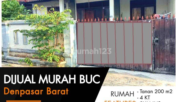 Rumah Lantai 1 Dijual Sangat Murah Bawah Pasar di Monang Maning Denpasar 1