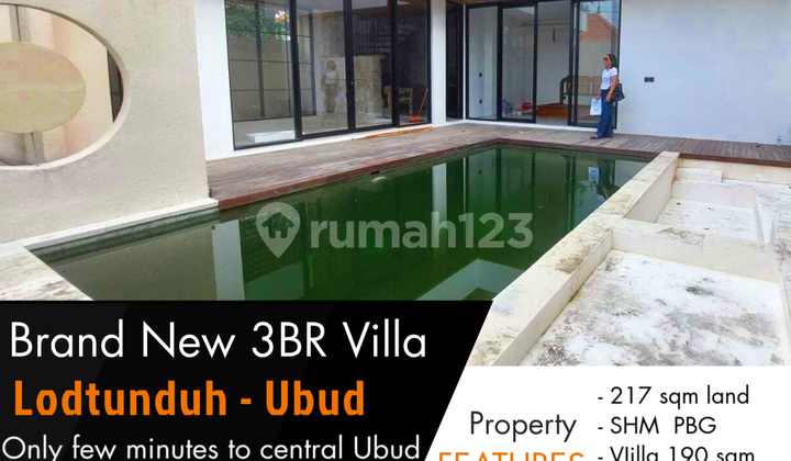 Villa 3BR murah Dijual Cepat dan BU dekat Ubud sentral Villa 3BR murah Dijual Cepat dan BU dekat Ubud sentral