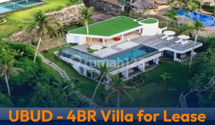 Luxury 4 Bedroom Villa With Unblocked View For Lease In Ubud
