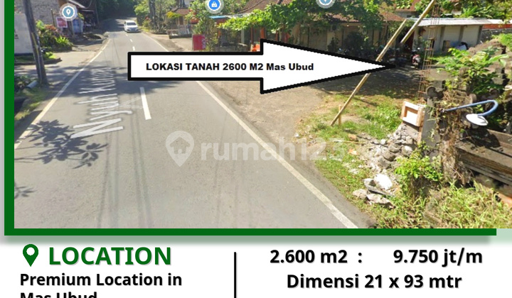 Tanah murah dijual BU di pusat ubud bali Tanah murah dijual BU di pusat ubud bali