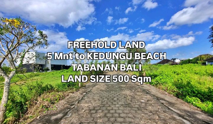Tanah Siap Bangun 5Menit ke Pantai Kedungu Tabanan Bali