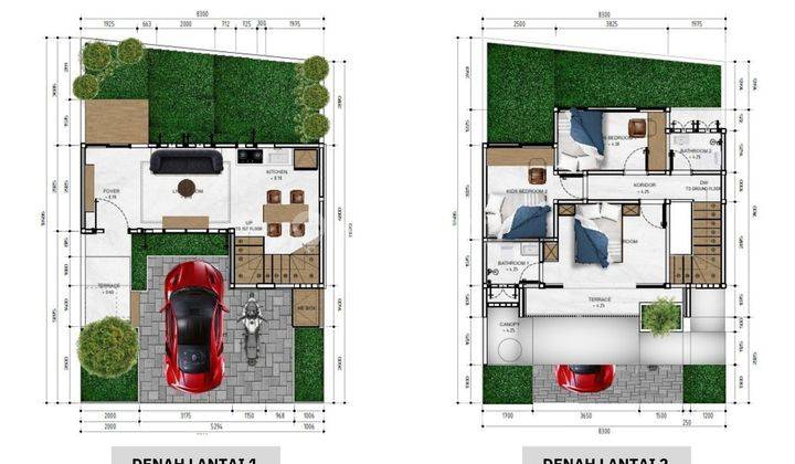 Rumah Modern Minimalis 500 Meter Dari Lapangan Renon 2