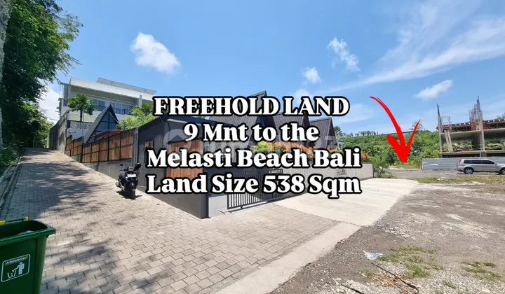 Land Near Melasti Beach in Ungasan, South Kuta, Badung, Bali