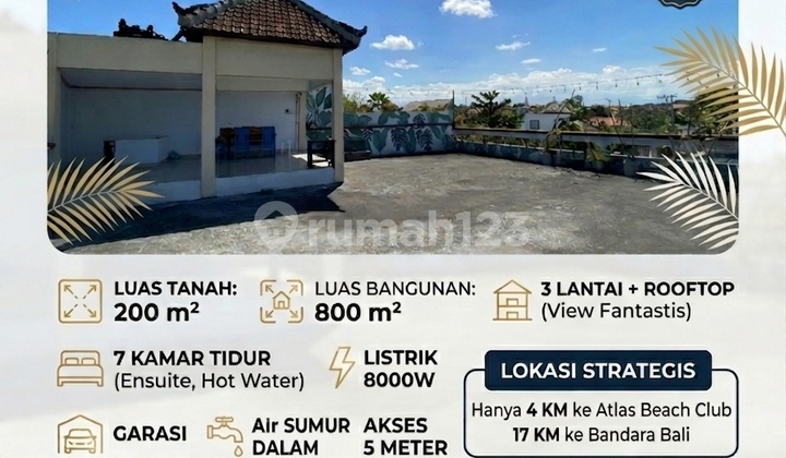 Super Spacious 7-Bedroom House on Raya Padonan, Canggu, Bali Super Spacious 7-Bedroom House on Raya Padonan, Canggu, Bali