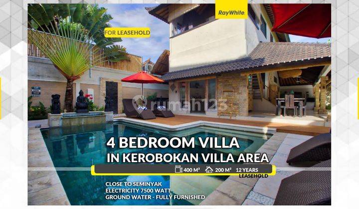 Leasehold 4 Bedroom Villa In Kerobokan 1