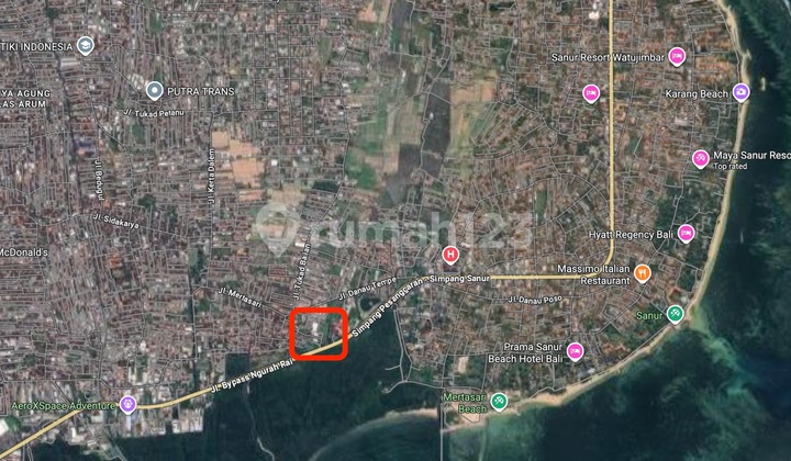 Denpasar / Sanur - Main Bypass Leasehold Land For Business Or Residential