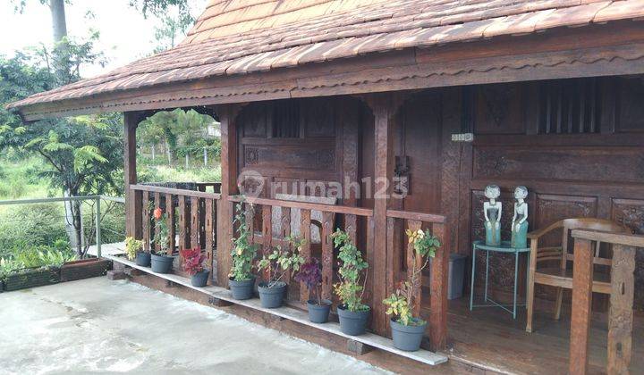 Villa rumah kayu siap huni sangat strategis view gunung+kota 2