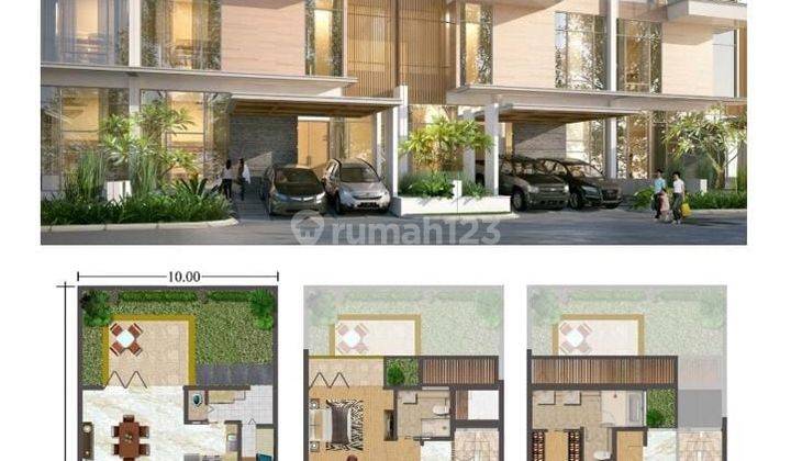 Rumah Baru Cluster Chopin Golf Island 10x20 Timur Laut 3 Lantai 1