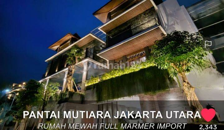 Villa Urban yang menakjubkan di Pantai Mutiara Jakarta Utara, 1200 m2, sea view,   Mewah,  full marmer, ready to occupied 1