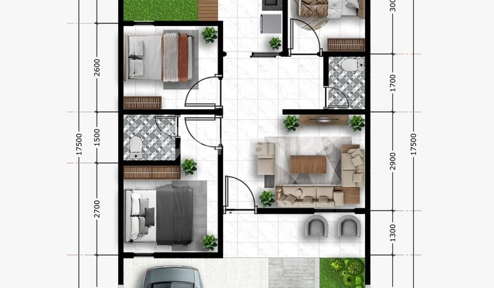 Own a House in Sleman, Featuring a Distinctive Modern Style with Luxury Touches, SHM.