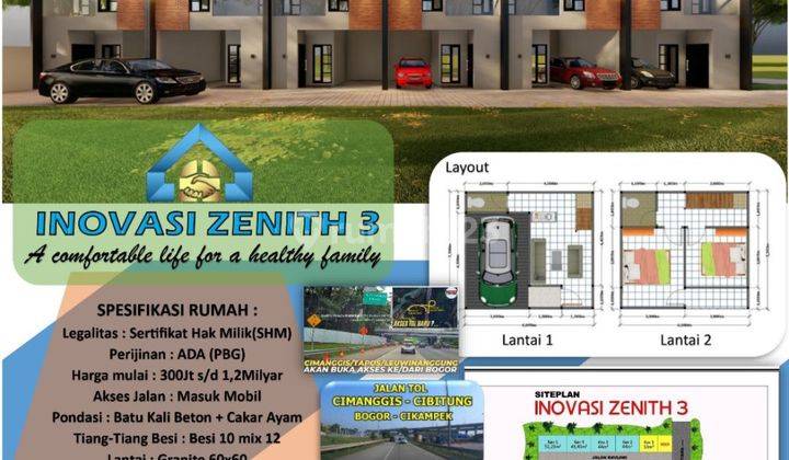 Rumah Murah 2 Lantai Dekat Plaza Cibubur 