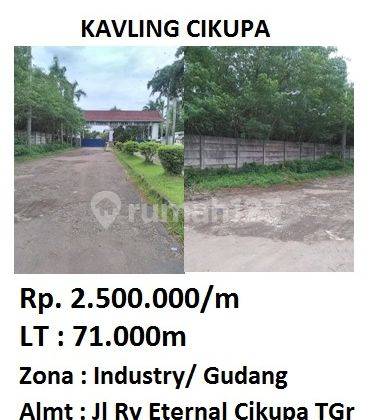 Jual Tanah 71.000 M2 SHM di Jln Raya Eternal Cikupa Tangerang 1