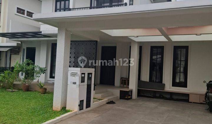 RUMAH MEWAH SEMI FURNISHED LOKASI BAGUS DI BINTARO JAYA 1