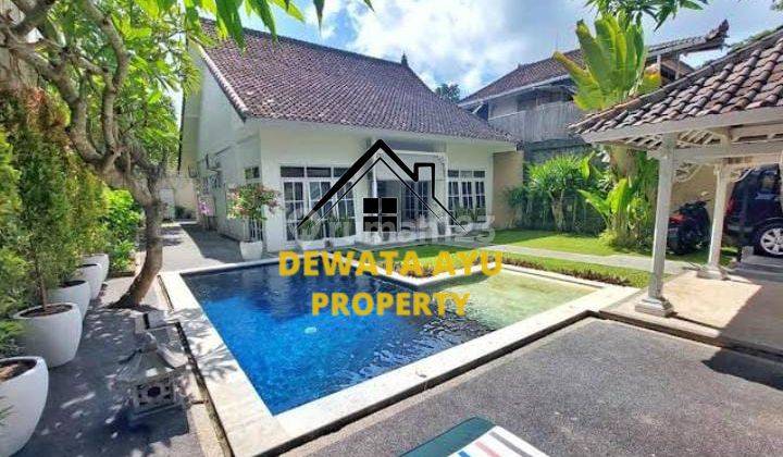 Villa For Rent With Large Garden 3 Bed Room Land 400M2 At Sanur 1