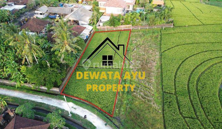 700m2 Rice Field View Land Villa Environment in Tibubiyu Tabanan 1