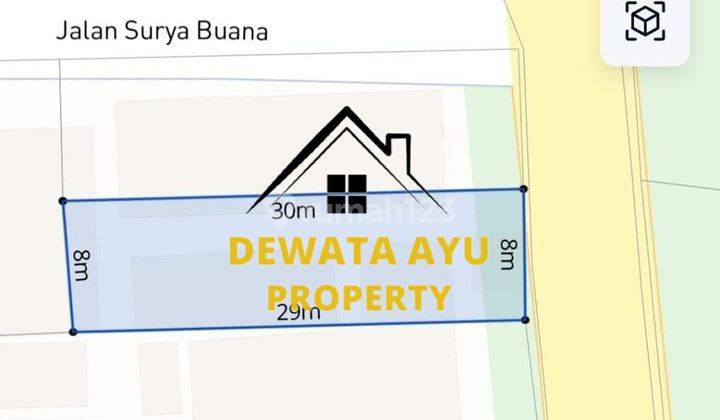 BONUS HOUSE VACANT STORE 3 ROOMS LAND 250M2 IN BUANA RAYA 2