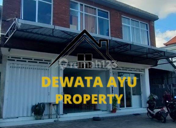 2 Unit 3 Floor Shophouse Land 260M2 On Munggu Main Road Rice Field View 1