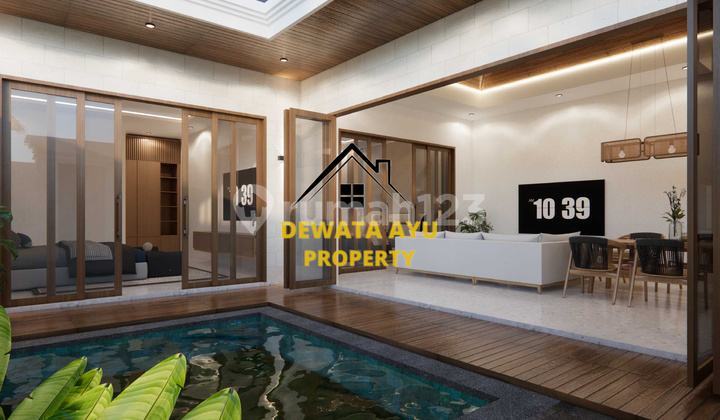 LONG TERM VILLA RENTAL 2 BEDROOMS 150M2 LAND FURNISHED LOCATION KUTAT LESTARI SANUR