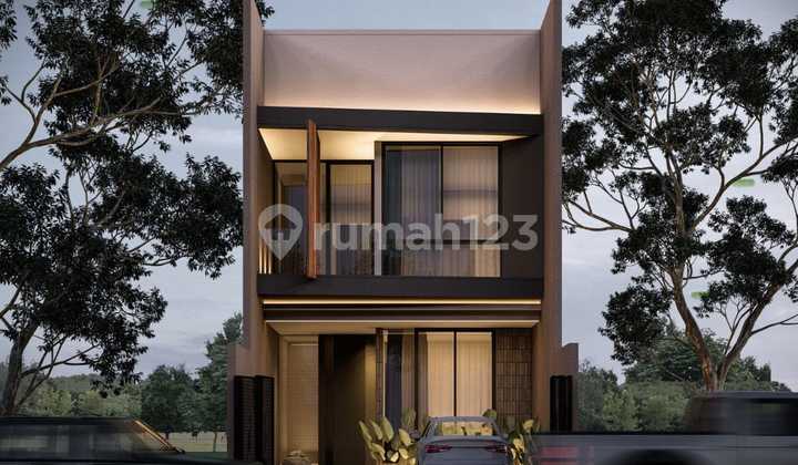Rumah 2 Lantai Baru Minimalis Modern di Manyar Kertoadi 1