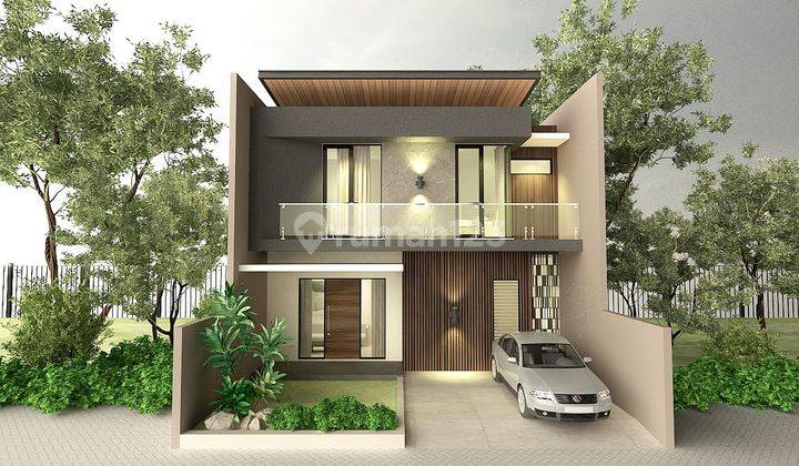 Rumah 2 Lantai Baru SHM Minimalis Modern di Manyar Jaya 1