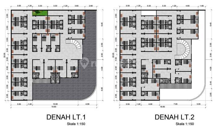 Rumah Kost Baru Furnished SHM di Ketintang Row Mobil Luas 1