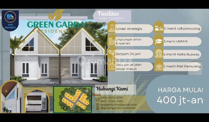 Rumah moderen harga promo di serua bojong sari sawangan Depok  2