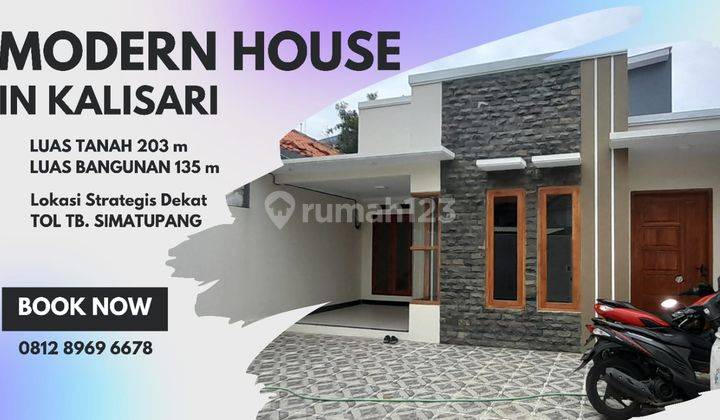 Rumah Modern 1 Lantai di Kalisari Siap Huni Dgn Luas Tanah 220 M 2