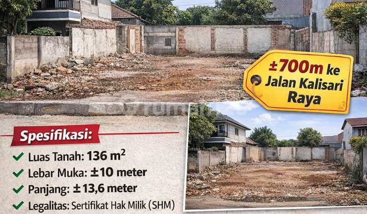Dijual Cepat! Tanah 136M² SHM Siap Bangun, bisa Dipecah 2 Kavling