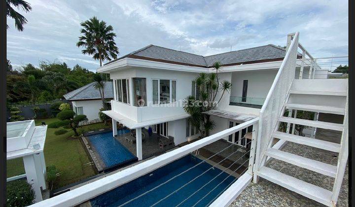 Hot Sale!!BU Rumah Rasa Villa Furnished Full Marmer Private Pool  Di Sentul City 2